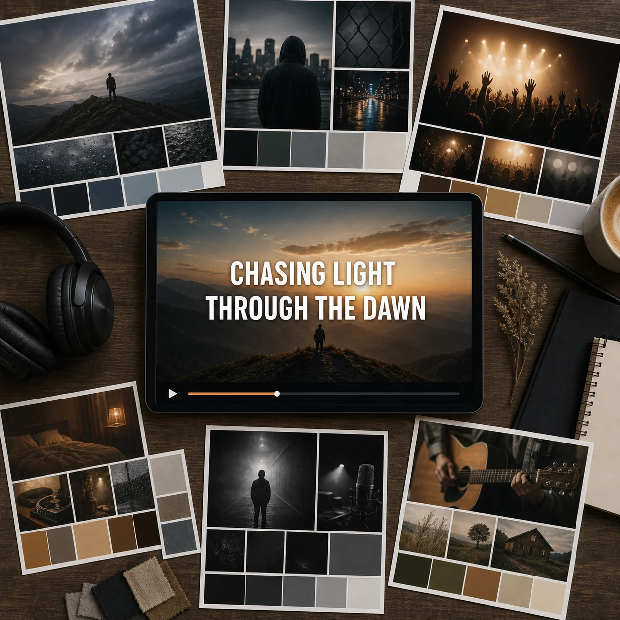 Visuals matched to your song, not picked from a gallery