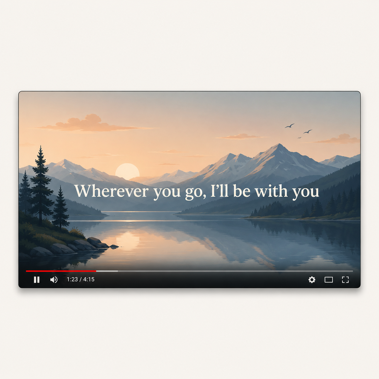 YouTube full-length lyric video